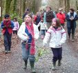 Student group during National Tree Week at Site 1, Clonbur